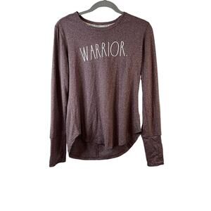 Rae Dunn Womens Purple Top w/Keyhole Back Size Medium